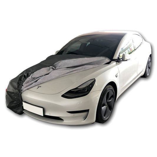 ボンネットカバー ハーフ車カバー 軽量 着脱簡単 凍結防止 裏起毛 防水防塵 四季 専用カーカバー - 防水5層構造 | iCarCompanion