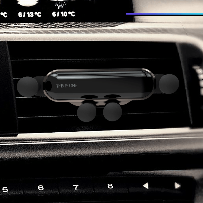 車載スマホホルダー スマホホルダー 重力式自動開閉 エアコン吹き出し口用 シンプル - iCarCompanion