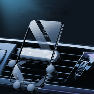 車載スマホホルダー スマホホルダー 重力式自動開閉 エアコン吹き出し口用 シンプル - iCarCompanion
