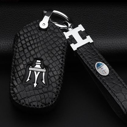 Maserati 高級本革 キーケース キーカバー レザー マセラティ 純正キー専用 汚れ 滑り 傷防止の商品画像 1