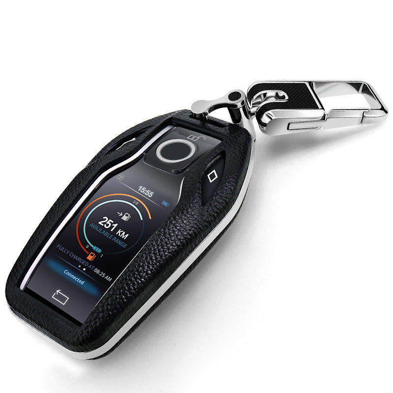 BMW専用キーケース 6/7シリーズ スマート液晶パネル 極上素材 オシャレ 全面保護 キーカバーの商品画像 1