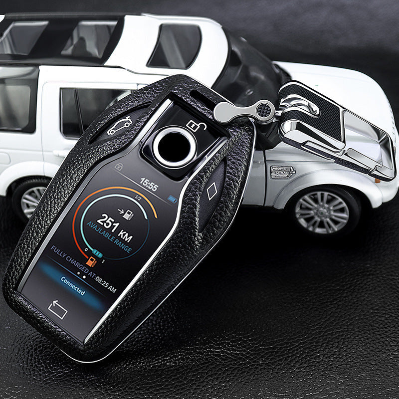 BMW専用キーケース 6/7シリーズ スマート液晶パネル 極上素材 オシャレ 全面保護 キーカバーの商品画像 3