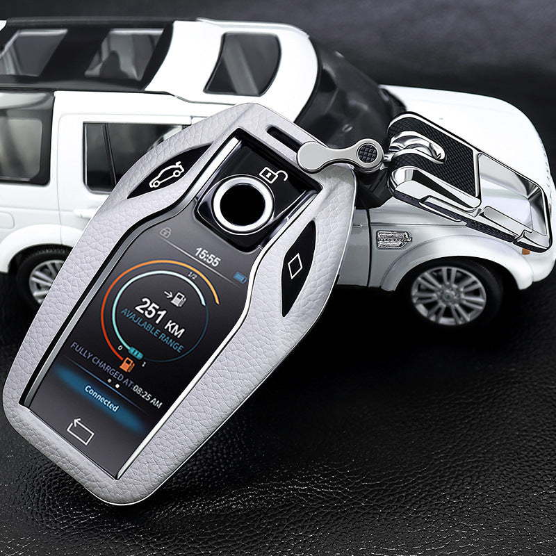 BMW専用キーケース 6/7シリーズ スマート液晶パネル 極上素材 オシャレ 全面保護 キーカバーの商品画像 4