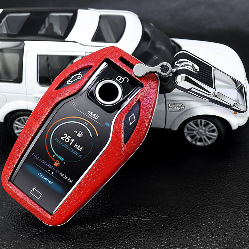 BMW専用キーケース 6/7シリーズ スマート液晶パネル 極上素材 オシャレ 全面保護 キーカバーの商品画像 6