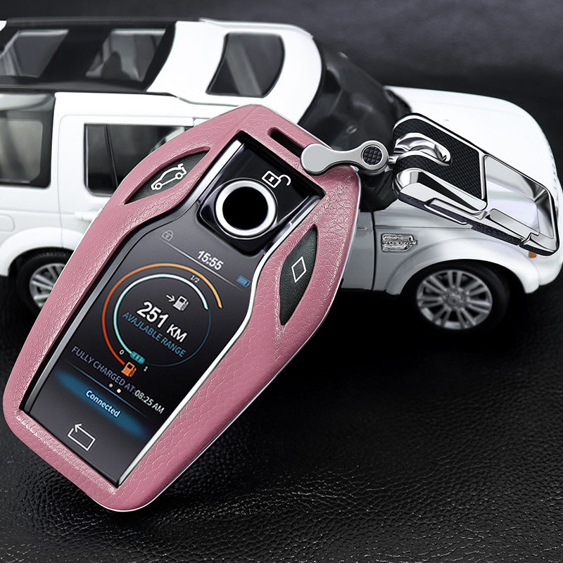 BMW専用キーケース 6/7シリーズ スマート液晶パネル 極上素材 オシャレ 全面保護 キーカバーの商品画像 7