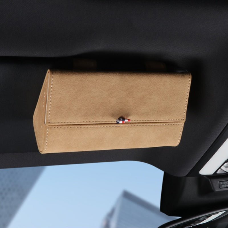 車用メガネクリップメガネボックス サンバイザー サングラスホルダー 取り付け簡単 - iCarCompanion