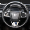 HONDA ホンダ 本革 グリップ感抜群 編み込み オーダーメイド ハンドルカバー 取り付け簡単 専用ハンドルカバー | iCarCompanion