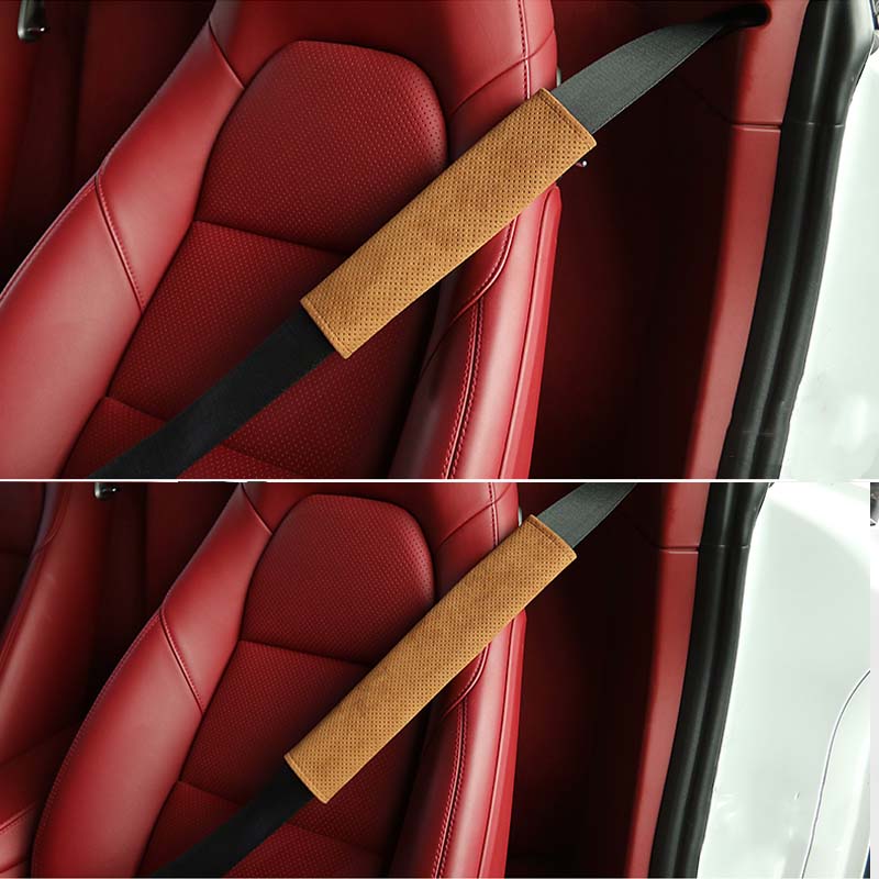 通気シートベルトカバー   シンブル 滑り止め 保護  肩当てパッド 圧迫感軽減 | iCarCompanion