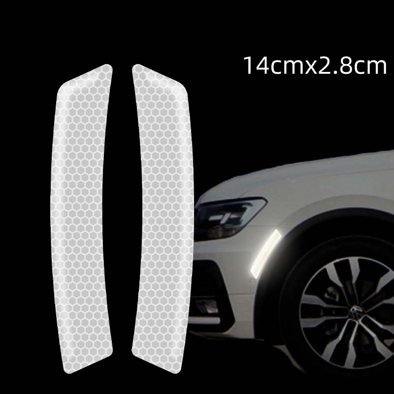 3M 車用 ドアハンドルプロテクター 蛍光 ミラーバンパー 反射ステッカー 保護フィルム