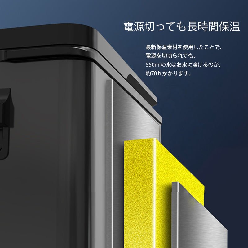 車載 ミニ冷蔵庫 - 18～20℃ ポータブル 急速冷凍 キャンプ アウトドア 車中泊 静音 - iCarCompanion