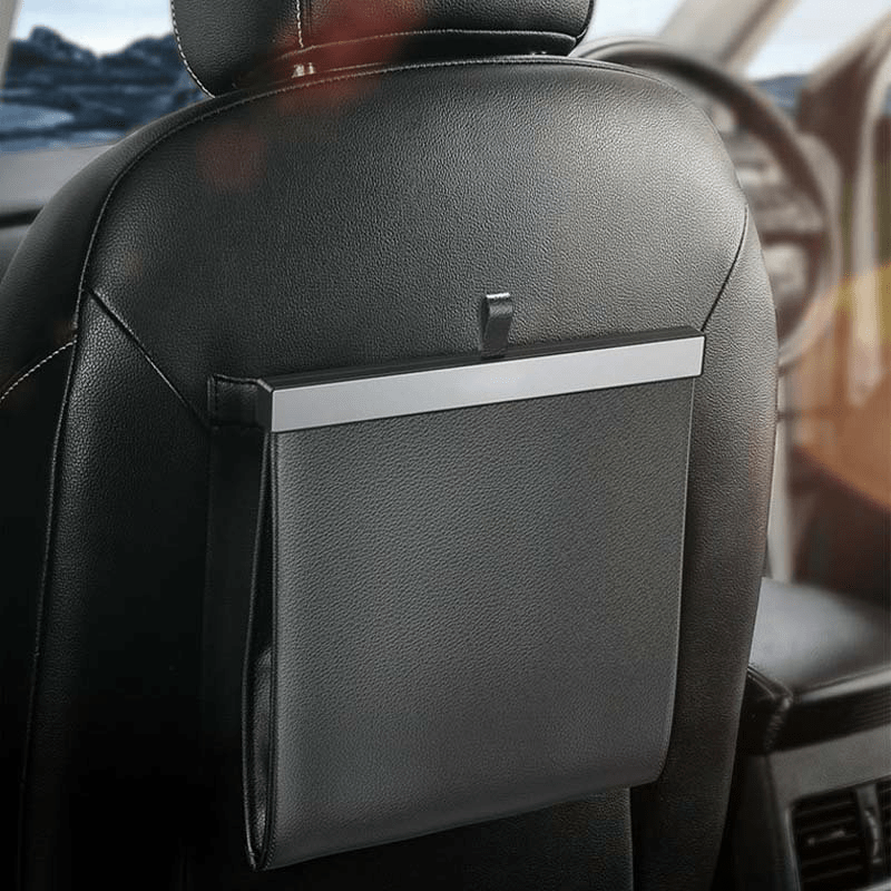車用ゴミ箱 車載ごみ箱 小物入れ 吊り下げ 袋付き シートバックポケット 後部座席収納 - iCarCompanion