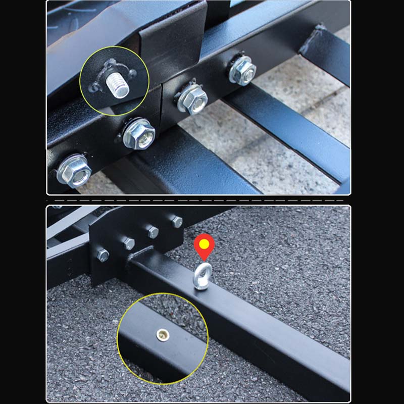 車用オートバイラック リアドア用 耐荷重強 取付簡単 安定 ヒッチ付き モーターサイクルキャリア - iCarCompanion