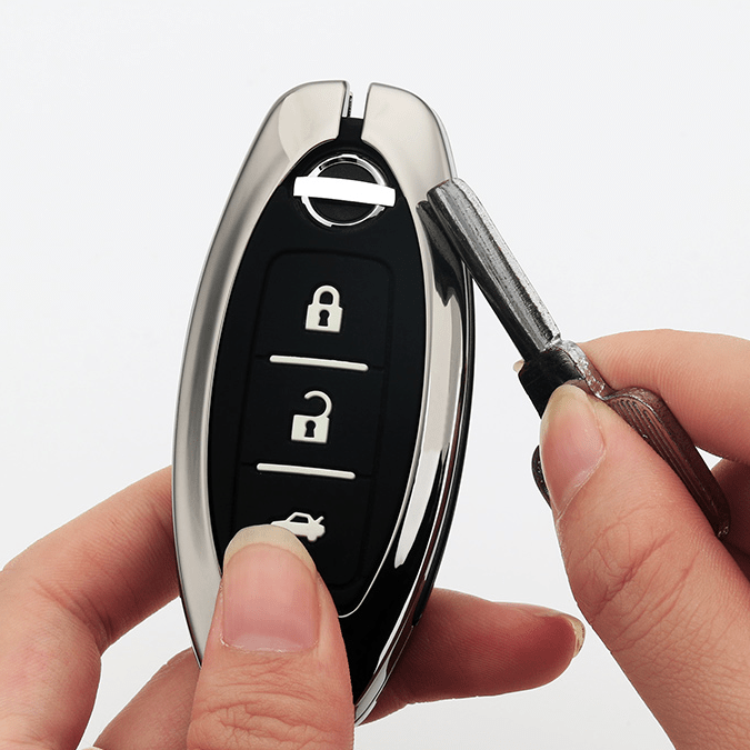 日産NISSAN インテリジェントキーケース キーカバー 高級品 軽量 3/4/5ボタン - iCarCompanion