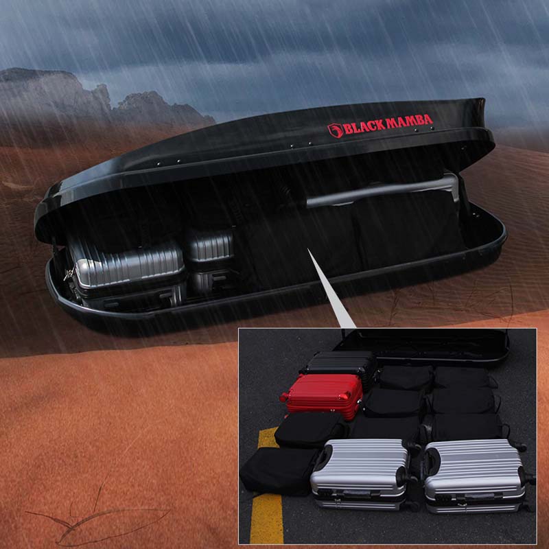 ルーフボックス プレミアム 全車種対応 大容量 頑丈 安定 贅沢使い心地 おしゃれ 多色 車用ラゲッジケース - iCarCompanion