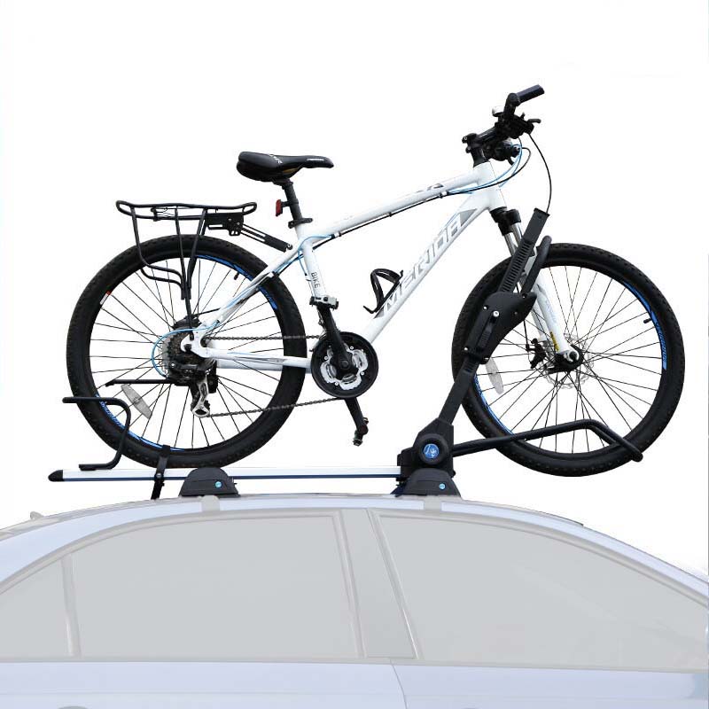 ルーフ自転車ラック 高級合金 四重固定 使いやすい ダブル盗難対策 サイクルキャリア - iCarCompanion