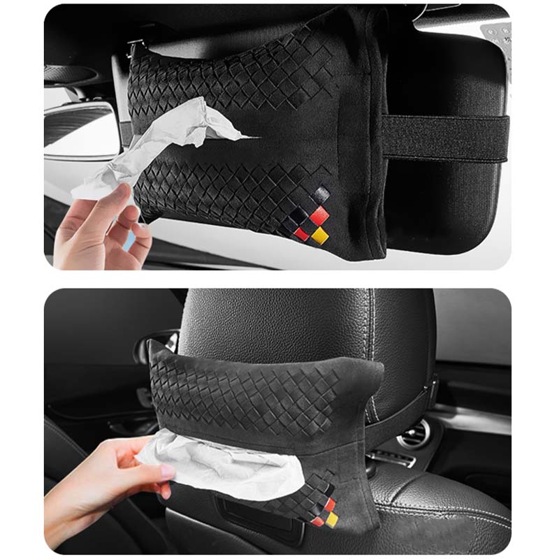 車用収納 豪華スエード おしゃれ エリート感 多色 サンバイザー シートバック 多用 - iCarCompanion