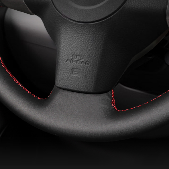 TOYOTA トヨタ RAV４ハンドルカバー  牛革 編み込み式 グリップ感抜群 柔らかい 専用ハンドルカバー | iCarCompanion