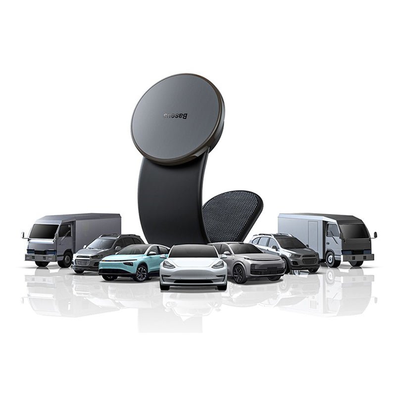 車載ワイヤレス充電器 LEDライト付き360度回転 安定性 粘着ゲル吸盤＆エアコン吹き出し口式兼用 片手操作 置くだけワイヤレス充電 スマホホルダー - iCarCompanion