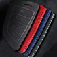 BMW車用 キーカバー キーホルダー Alcantara スエード素材  3シリーズ6シリーズ7シリーズX1 X2 X3 X5 X6 X7 手触れよい 高級感 高品質 柔らかい 耐摩耗性