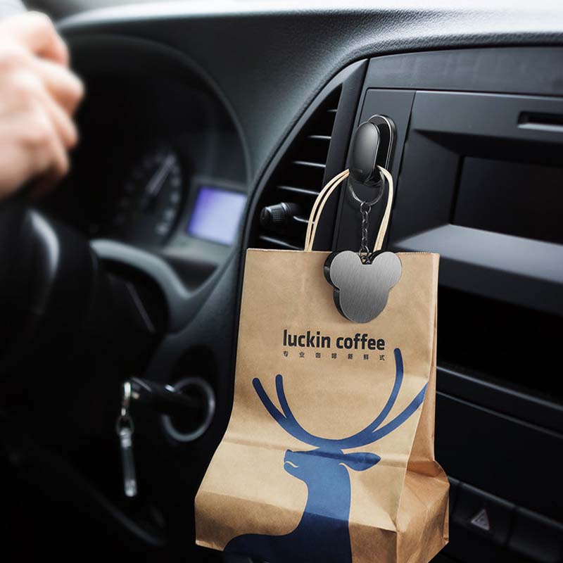 車用収納 鉤ホック 高品質 多機能 データケーブルイヤホーン整理 便利 実用 留め具 ハンガー - iCarCompanion
