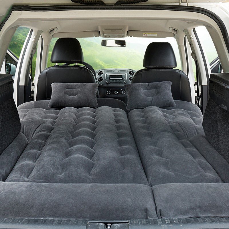 高級車中泊ベッド 枕付き 電動ポンプ付属  キャンプ用品  エアーベッド  普通車 SUV | iCarCompanion