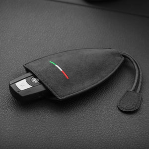汎用 車キーケース 高級スエード 上品デザイン かわいい 傷 汚れ防止 高級 オシャレ キーホルダー