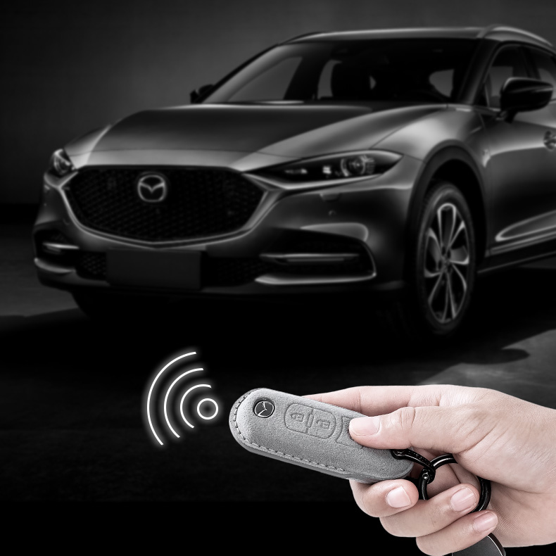 Mazdaマツダ専用キーケース 贅沢スエード 全面保護 高級触感キーカバー キーホルダーの商品画像 12