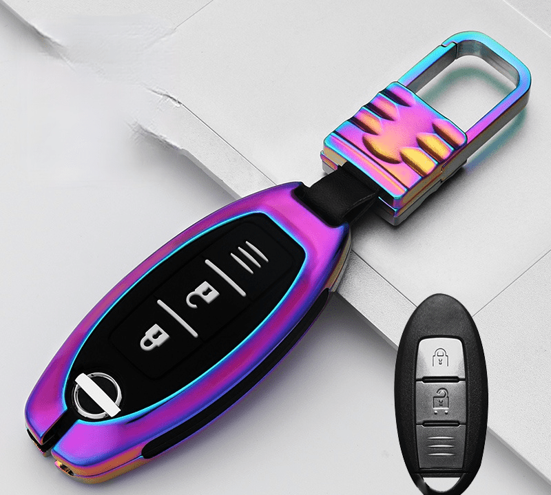 日産NISSAN インテリジェントキーケース キーカバー 高級品 軽量 3/4/5ボタン - iCarCompanion