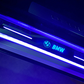 LED サイドステップガード 七色調節可能 スカッフプレート 自動変色 配線不要  自動変色
