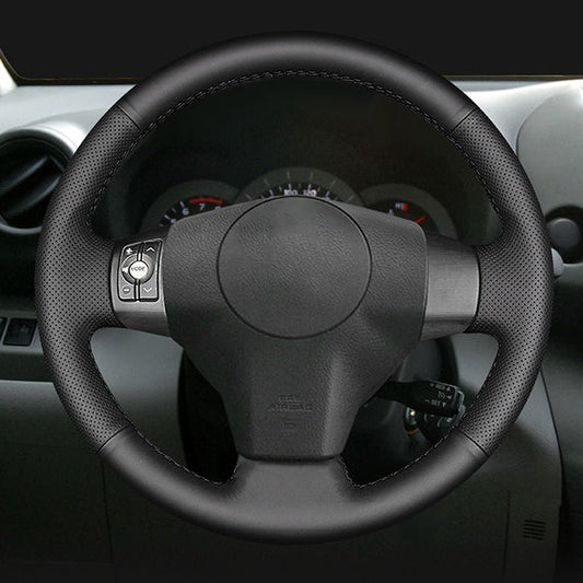 TOYOTA トヨタ RAV４ハンドルカバー  牛革 編み込み式 グリップ感抜群 柔らかい 専用ハンドルカバー | iCarCompanion