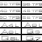 新しいアウディA3A4L A6L Q5L Q7A8L車のラベルステッカー番号文字排気量車のステッカー車のテールラベル
