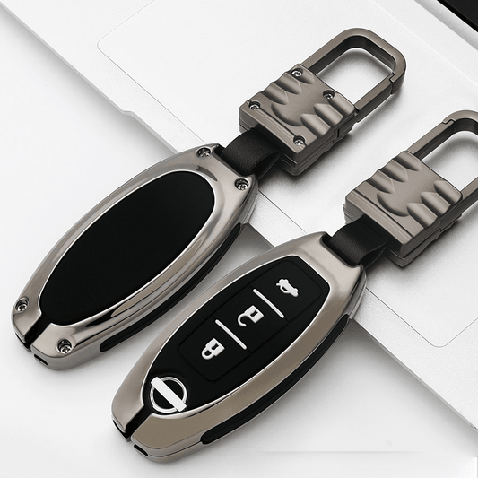 日産NISSAN インテリジェントキーケース キーカバー 高級品 軽量 3/4/5ボタン - iCarCompanion