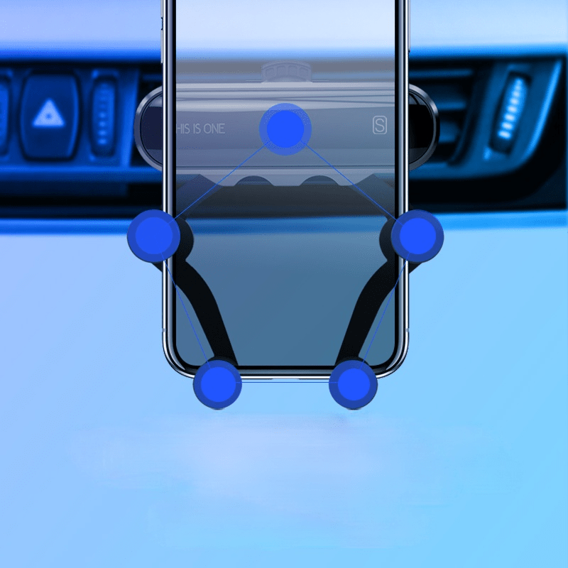 車載スマホホルダー スマホホルダー 重力式自動開閉 エアコン吹き出し口用 シンプル - iCarCompanion