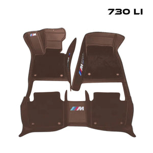 BMW 730Li Justfit保証 左右ハンドル 社外品 最上級 二重構造立体カーマット 掃除簡単 張替え 専用フロアマット | iCarCompanion