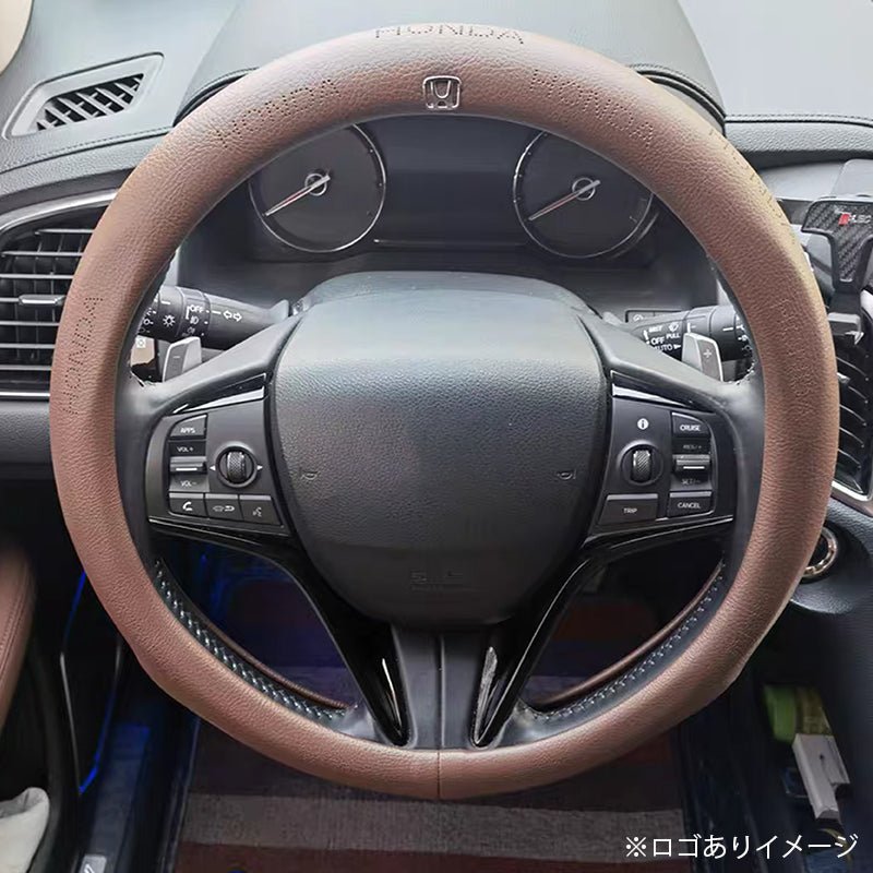 全車種 牛革 高級ハンドルカバー フィット感抜群 スポーツ感 おしゃれ O型/D型 37~38CM 専用ハンドルカバー | iCarCompanion