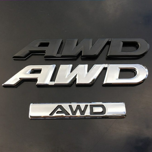 スバル AWD V6 ロゴ ボディ エンブレム