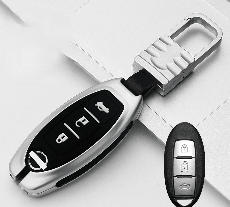 日産NISSAN インテリジェントキーケース キーカバー 高級品 軽量 3/4/5ボタン - iCarCompanion