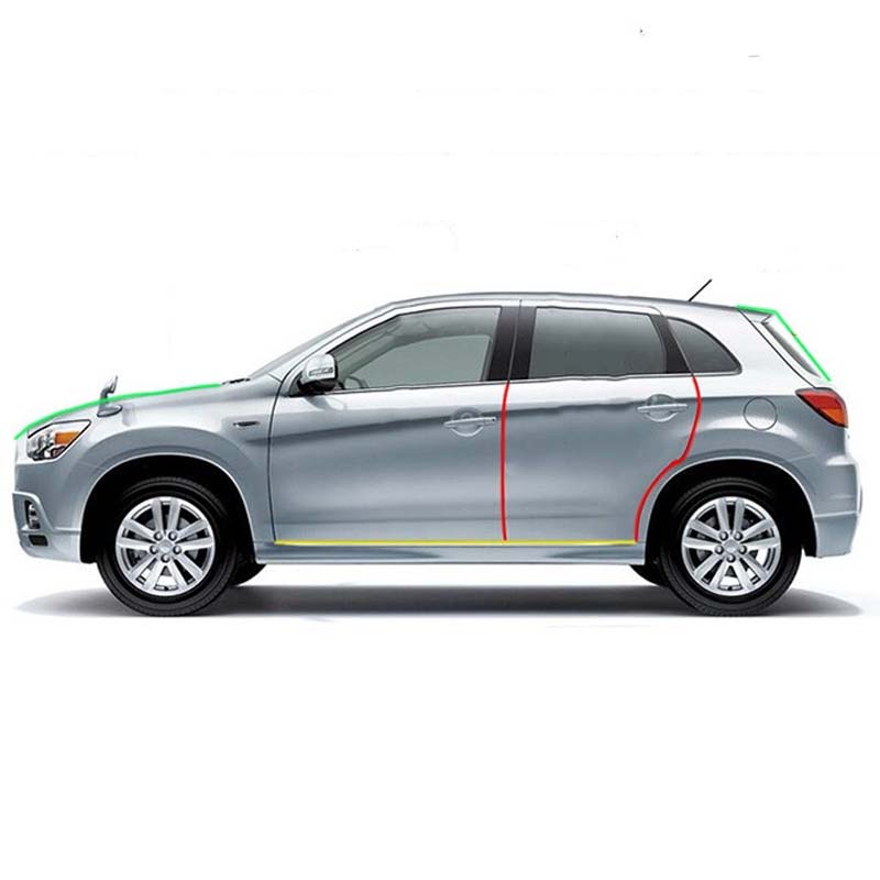 車用ドアモール U字型 愛車保護 取り付け簡単 キズ防止 騒音低減 5m バンパーストリップ - iCarCompanion