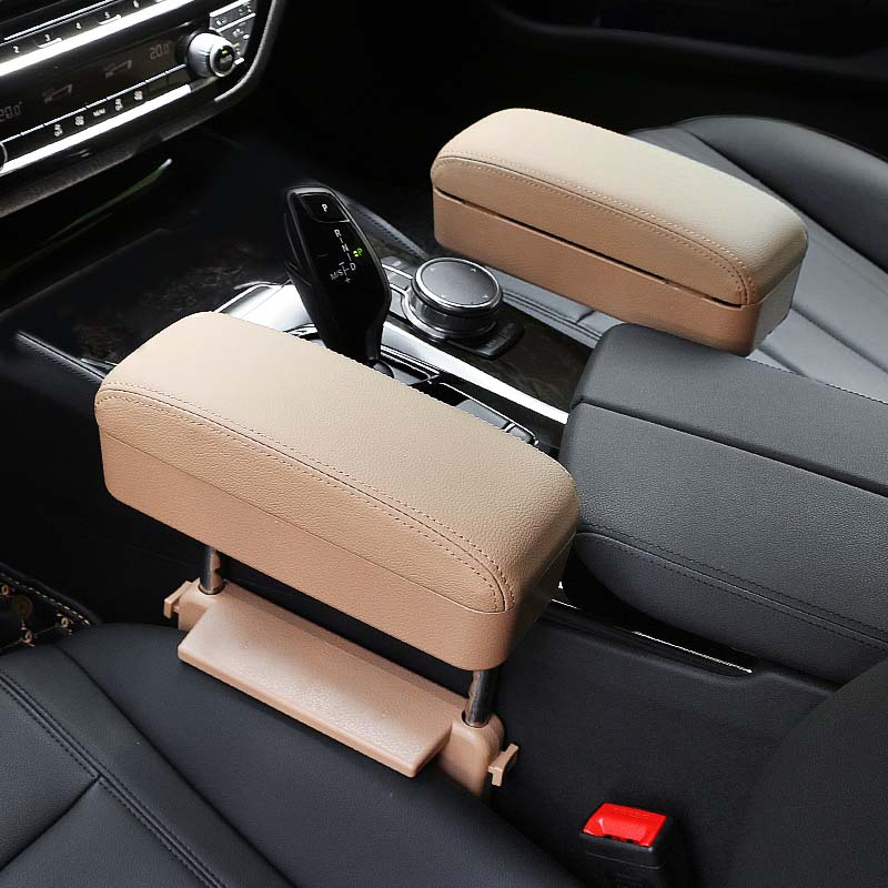 車用収納ボックス ワイヤレス充電 昇降肘掛け 多機能 実用 運転疲労軽減 高級レザー 隙間収納 - iCarCompanion
