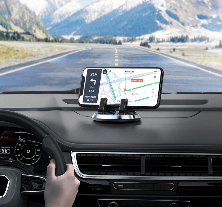 車載ホルダー スマホホルダー 貼り付けタイプ 3M滑り止めシリコンパッド 　全機種 - iCarCompanion