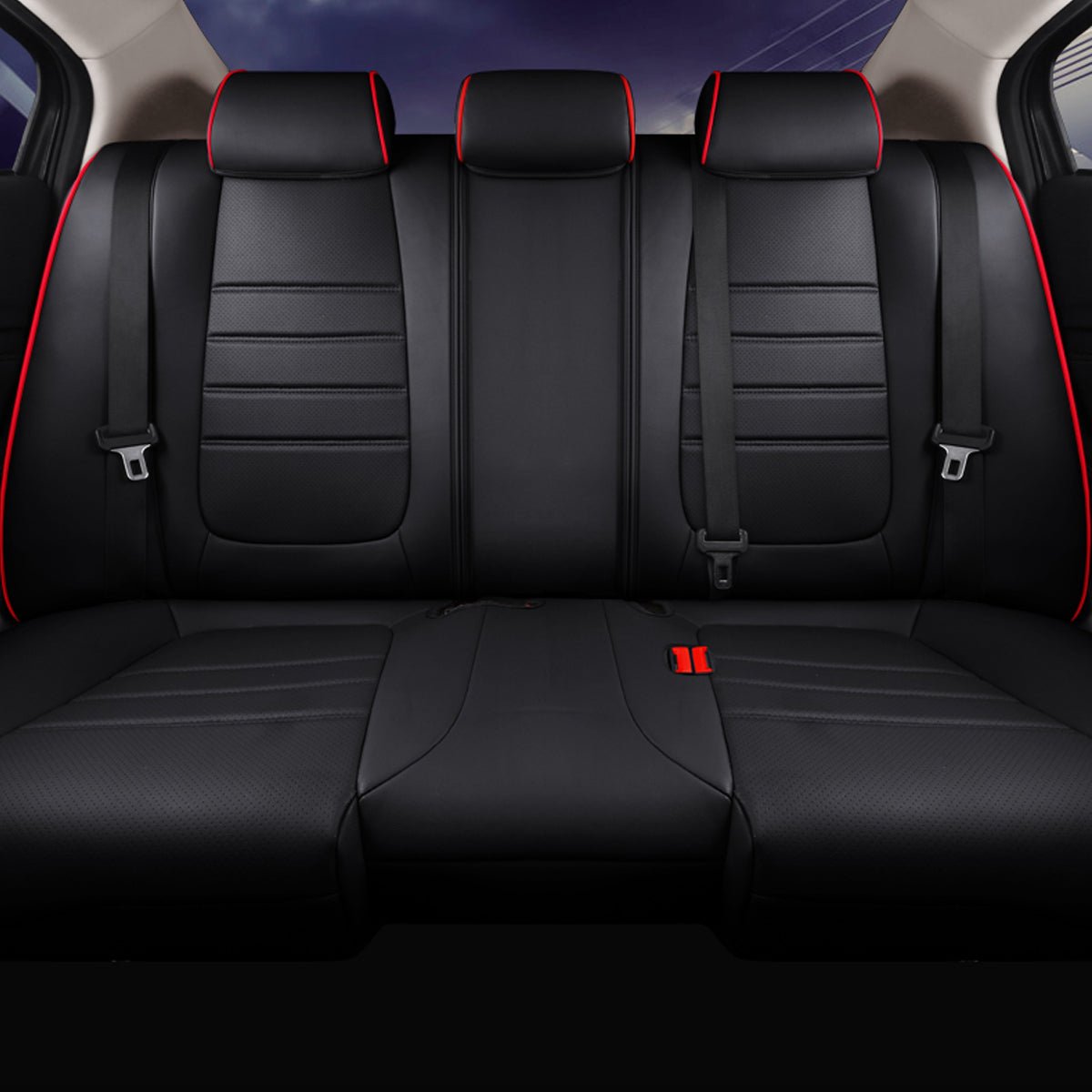 マツダ アテンザ専用 高級レザー シートカバー ロゴ入り 4色 防水 スポーツ感 全席セット - iCarCompanion