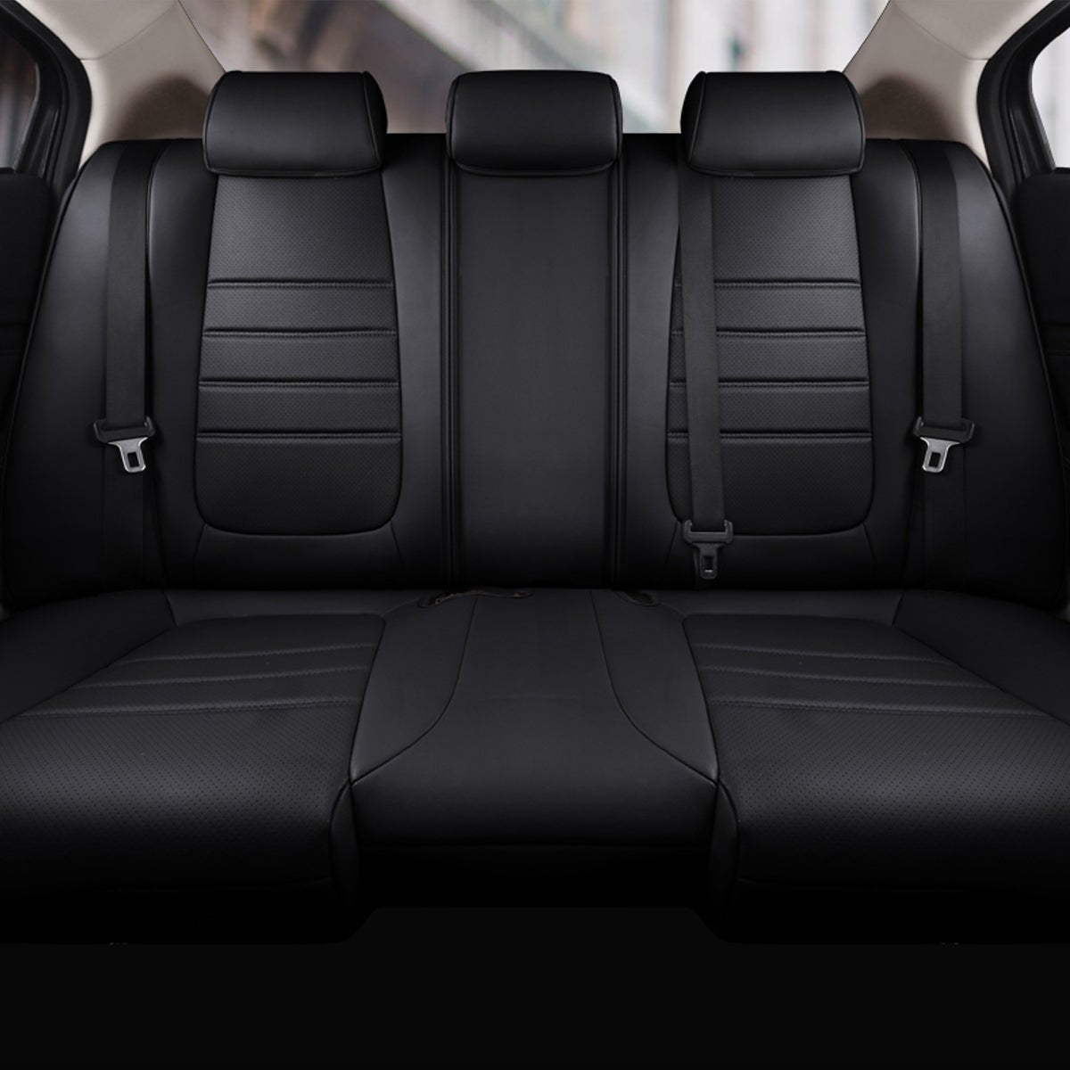 マツダ アテンザ専用 高級レザー シートカバー ロゴ入り 4色 防水 スポーツ感 全席セット - iCarCompanion