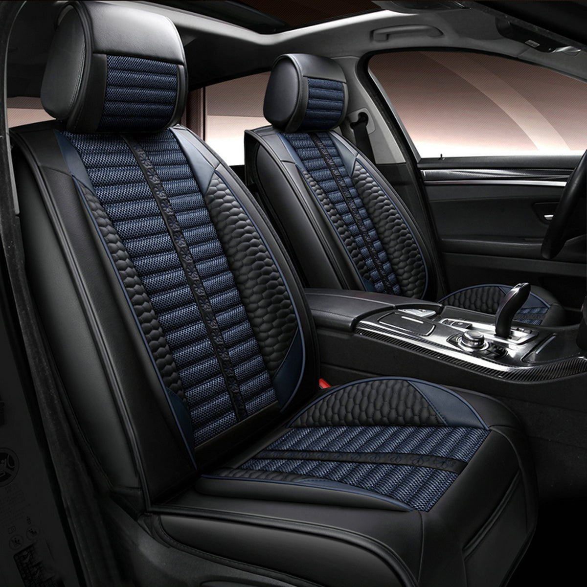 リネン製 汎用シートカバー フィット感抜群 4色 通気防水 耐摩耗性 軽/普自動車 SUV - iCarCompanion