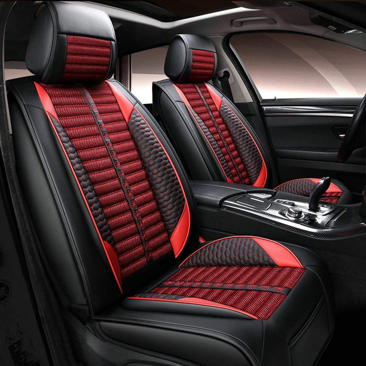 リネン製 汎用シートカバー フィット感抜群 4色 通気防水 耐摩耗性 軽/普自動車 SUV - iCarCompanion