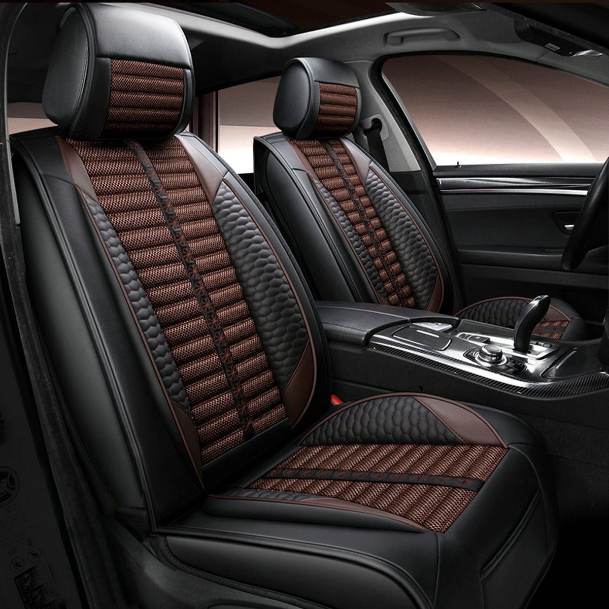 リネン製 汎用シートカバー フィット感抜群 4色 通気防水 耐摩耗性 軽/普自動車 SUV - iCarCompanion