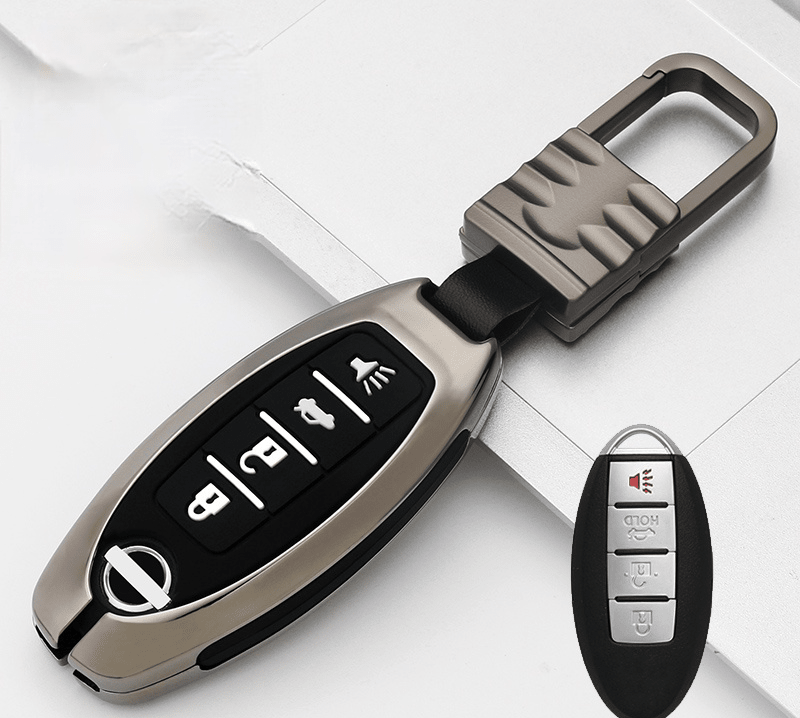 日産NISSAN インテリジェントキーケース キーカバー 高級品 軽量 3/4/5ボタン - iCarCompanion