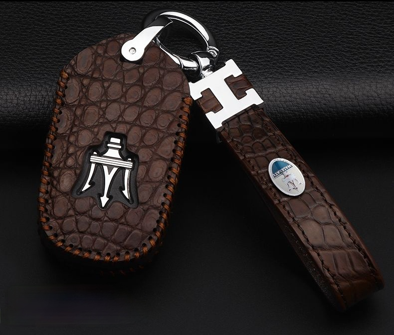 Maserati 高級本革 キーケース キーカバー レザー マセラティ 純正キー専用 汚れ 滑り 傷防止の商品画像 5