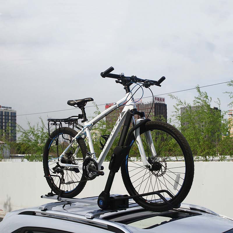 ルーフ自転車ラック 高級合金 四重固定 使いやすい ダブル盗難対策 サイクルキャリア - iCarCompanion