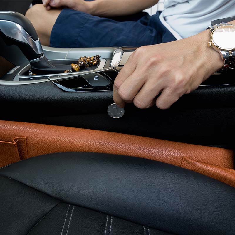 車用収納ボックス 隙間収納 実用性 多機能 多色 シートポケット ギャップ収納 環境保護素材 - iCarCompanion