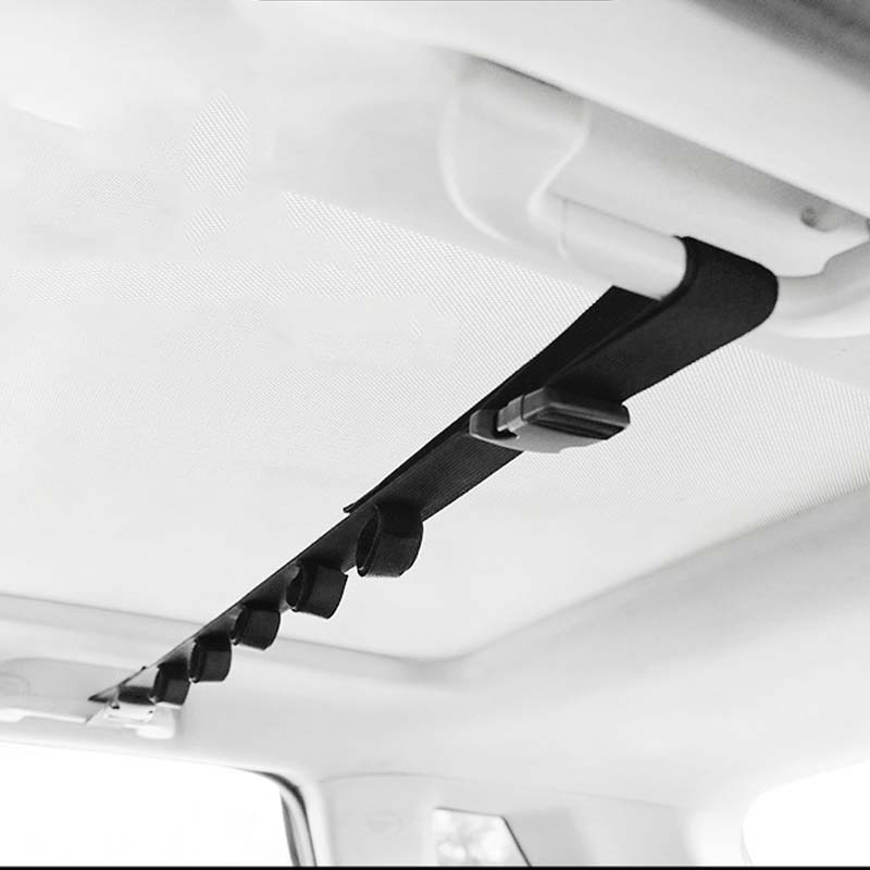 車用収納 釣り竿ラック 多機能 サンルーフ収納 しっかり 耐久 ネット・ポケット付き - iCarCompanion